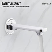 Alive Brass Chrome Plain Bath Tub Spout - by Specule
